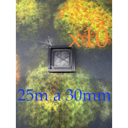 10x Individual adapter bases from 25mm to 30mm