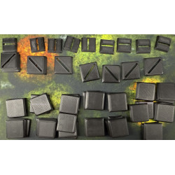 Peana cuadrada 50mm para Wargames