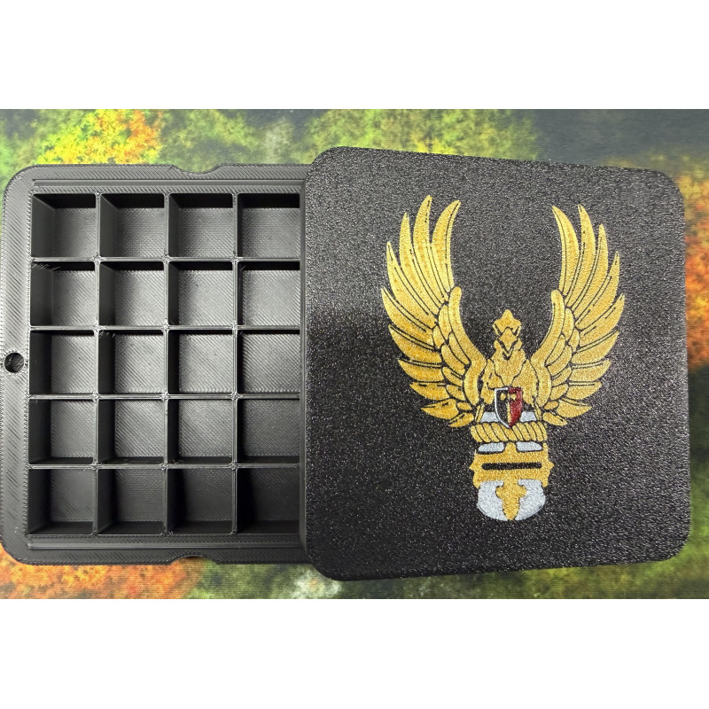 Caja de dados - Bretonia - Transporta hasta 25 dados de 16mm